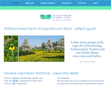 Tablet Screenshot of frauenforum-root.ch
